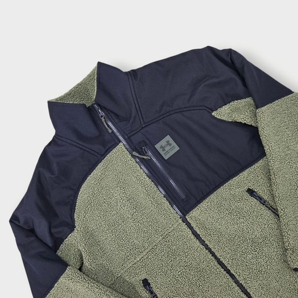 EUC Under Armour Mission Boucle Swacket Green Black 1366091-390 Men's Size Small - Picture 2 of 9